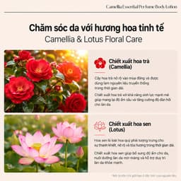LOUVCELL Sữa dưỡng thể nước hoa hương hoa trà Camellia Essential Perfume Body Lotion 300ml 5
