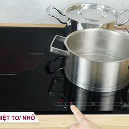 Bếp Điện Từ Chef's EH MIX545N 3 Vùng Nấu 5500W Mặt Kính Schott Ceran E.G.O Hi-Light 3 Vòng Nhiệt 9 Mức Công Suất 5