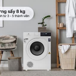 Máy Sấy Thông Hơi Electrolux UltimateCare EDV804H3WC 8Kg Sấy Đảo Chiều Diệt Khuẩn SmartSensors Chính Hãng 2