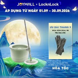 Bộ Cây Lau Nhà LocknLock Tự Vắt, 360 Độ Kèm bông lau ETM498MITS2, Hàng Chính Hãng - JoyMall 1