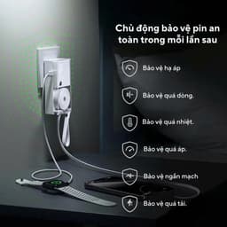 Pin Sạc Dự Phòng Retractable 3in1 P7U GaN | Dung Lượng 10.000mAh | 2 Cổng USB-C 30W Chính Hãng Bảo Hành 24 Tháng 4