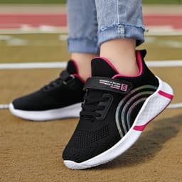 Giày Thể Thao Xuất Âu Cho Bé Gái Siêu Nhẹ, Quai Dán Chống Trượt Size 28-40 Mã 2068 4