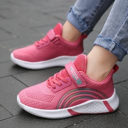 Giày Thể Thao Xuất Âu Cho Bé Gái Siêu Nhẹ, Quai Dán Chống Trượt Size 28-40 Mã 2068 8