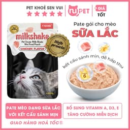 Pate mèo FAENBEI milkshake sữa lắc vị gà gói 85g | Pate chất mềm mịn như kem, dễ ăn hỗ trợ tiêu hóa 1