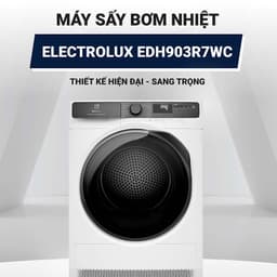 Máy Sấy Quần Áo Electrolux EDH903R7WC UltimateCare 700 9kg Bơm Nhiệt Inverter 3DSense Chính Hãng 3