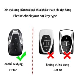 VINFAST - VF6, VF7, VF8, VF9 2026-2027 Ốp Khoá Nhựa TPU Giữ Mới Chìa Khoá 3