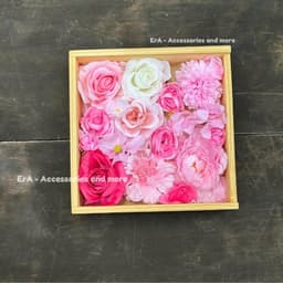 TỰ LÀM  Hộp Hoa Gỗ In Ảnh Hoa Lụa Handmade quà sinh nhật, quà 20/10 tặng người yêu bạn bè Tốt Nghiệp - Erashop 5