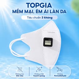 [CHỐNG BỤI MỊN-SIÊU THOÁNG KHÍ] Khẩu trang 5D cải tiến TopGia an toàn, thoáng khí, ngăn bụi mịn 6