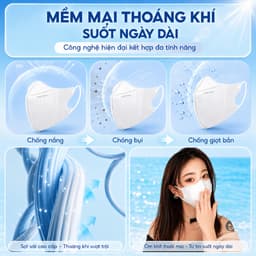 [SIÊU TIẾT KIỆM ] Thùng 500/300 khẩu trang 5D Top Gia an toàn, 3 lớp kháng khuẩn, chống nắng, chống bụi 6