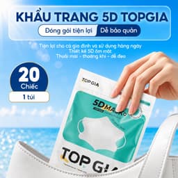 [SIÊU TIẾT KIỆM ] Thùng 500/300 khẩu trang 5D Top Gia an toàn, 3 lớp kháng khuẩn, chống nắng, chống bụi 7