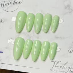 Móng Úp Xanh Pastel Sơn Trơn Basic | Nail Box Handmade Thủ Công Đơn Sắc Nhẹ Nhàng – Mellow Nailbox 2