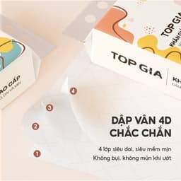 [Combo 10 Bịch - TẶNG MÓC] Khăn Giấy TopGia Treo Tường Rút Đáy Đa Sắc 1280 Tờ 4 Lớp Dày Mịn Tiện Lợi 9