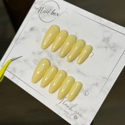 Móng Úp Vàng Pastel Sơn Trơn Basic | Nail Box Handmade Thủ Công Đơn Sắc Nhẹ Nhàng – Mellow Nailbox 3