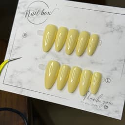 Móng Úp Vàng Pastel Sơn Trơn Basic | Nail Box Handmade Thủ Công Đơn Sắc Nhẹ Nhàng – Mellow Nailbox 2