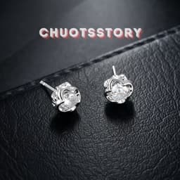 Khuyên tai nam nữ hoa đá, bông tai nam thời trang unisex cá tính - KT209 - ChuotsStory 4