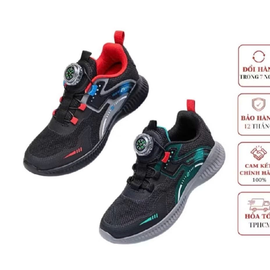 Giày Thể Thao Bé Trai Biti's X-Shoes BSB004100 núm xoay tiện lợi
