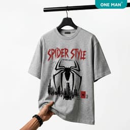 Áo Thun Spider-Man Cotton Cao Cấp ONEMAN Cá Tính Phong Cách Hiện Đại Streetwear Đường Phố AP548 2