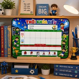[Tặng Kèm Bút Viết] Bảng Thời Khóa Biểu Học Sinh 20x30cm Chống Nước và Tráng Gương 6
