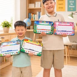 [Tặng Kèm Bút Viết] Bảng Thời Khóa Biểu Học Sinh 20x30cm Chống Nước và Tráng Gương 8