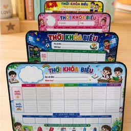 [Tặng Kèm Bút Viết] Bảng Thời Khóa Biểu Học Sinh 20x30cm Chống Nước và Tráng Gương 4