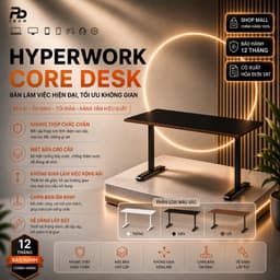 Bàn Văn Phòng HyperWork Core Desk Chính Hãng – Thiết Kế Tối Giản, Chắc Chắn Hiện Đại 1