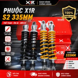 Phuộc Sau X1R S2 335mm Wave Dream Cub Future – Phuộc Xe Máy X1R Cao Cấp 1