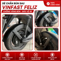 Dè Chắn Bùn Sau VinFast Feliz – Phụ Kiện Chống Văng Bùn Bảo Vệ Xe 1