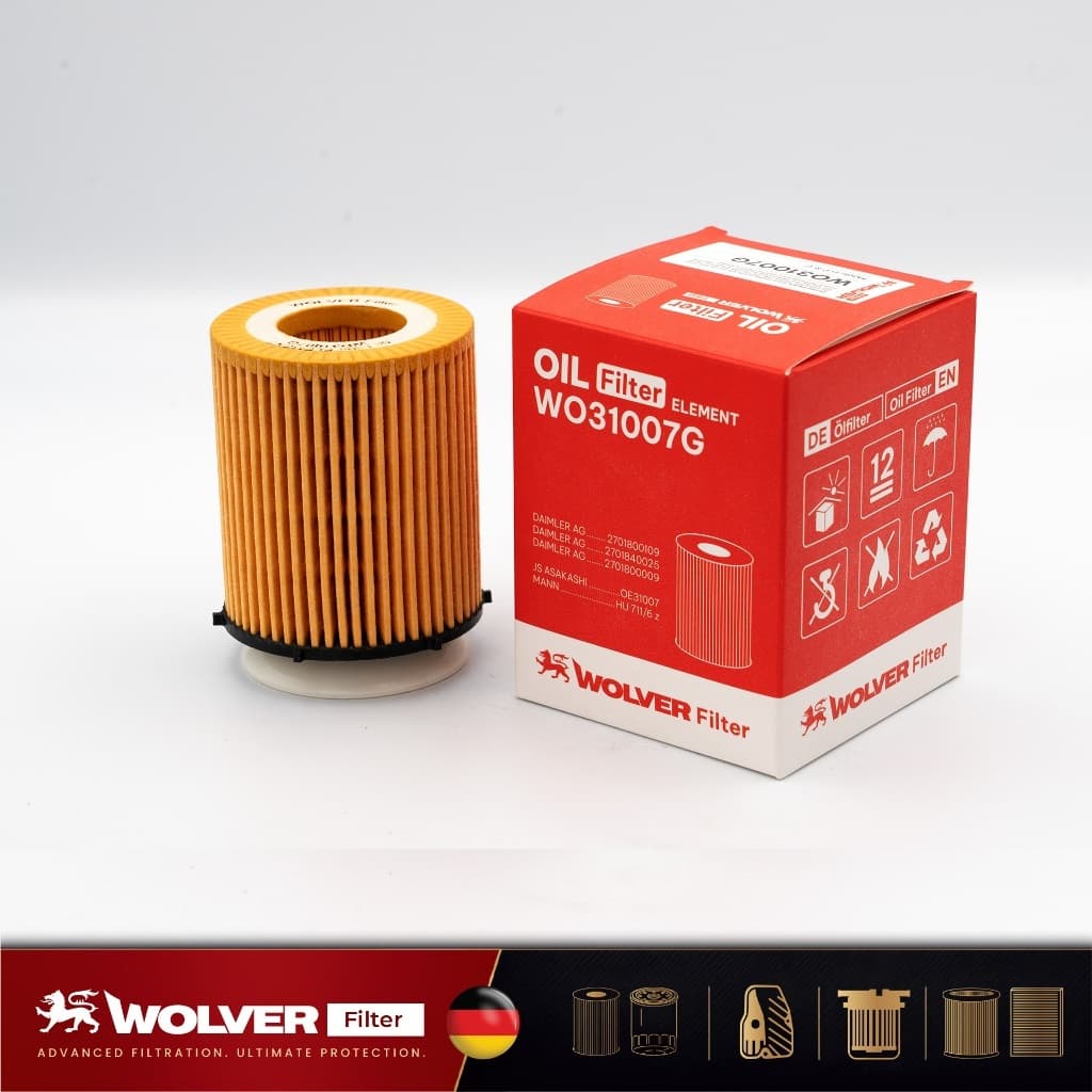Lọc Nhớt Động Cơ Wolver Xe Mercedes C200, C300, GLC300 - WO31007G