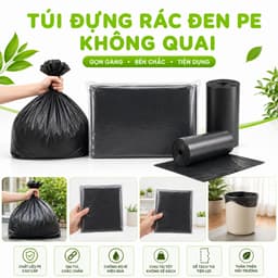 Túi Đựng Rác Đen PE Không Quai Family Deli Dày Dặn Chống Rò Rỉ Chống Thấm Nước GD257 2