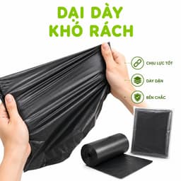 Túi Đựng Rác Đen PE Không Quai Family Deli Dày Dặn Chống Rò Rỉ Chống Thấm Nước GD257 3