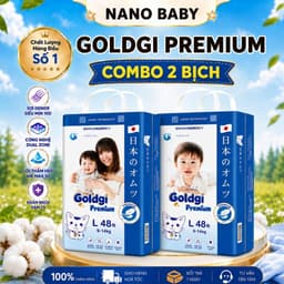 (COMBO 2B) Bỉm Goldgi+ PREMIUM / CAO CẤP quần dán đủ size Nb92/S84/M66/M60/L/XL/XL/XXL 1
