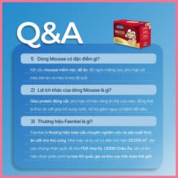 [3 Vị] Pate mèo dạng mousse FAENBEI gói 85g | Chất pate mousse sánh mịn, mềm, dễ tiêu hóa 8