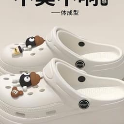 Giày sục cross đế 3cm chất liệu eva hình mắt to vô chi thắt dây HM026 3