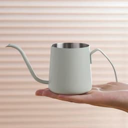 Ấm cổ ngỗng 250ml pha matcha cà phê rót chậm kiểm soát dòng nước. Bình pha trà nhỏ gọn tiện dụng có nắp gỗ - Majehome 8