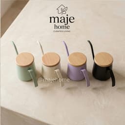 Ấm cổ ngỗng 250ml pha matcha cà phê rót chậm kiểm soát dòng nước. Bình pha trà nhỏ gọn tiện dụng có nắp gỗ - Majehome 3