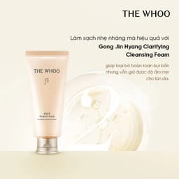 Sữa Rửa Mặt THE WHOO Gongjinhyang Clarifying Cleansing Foam 180ml – Làm Sạch Sâu, Bọt Mịn Dưỡng Ẩm 4