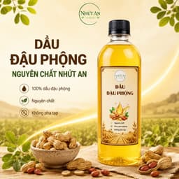 Dầu Đậu Phộng Nguyên Chất Nhứt An, Dầu Phộng Thực Vật Dùng Chiên Xào, Kho, Tẩm Ướp - Nhứt An 1