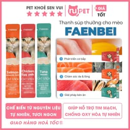 |Hộp 30 thanh| Súp thưởng cho mèo FAENBEI 15g | Hàm lượng dinh dưỡng cao, chống oxyhóa, taurine 1