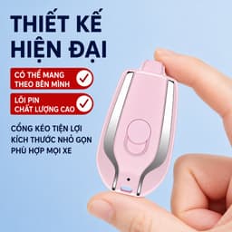 Pin Dự Phòng Mini Đa Năng Kèm Móc Khóa – Sạc Điện Thoại Nhỏ Gọn Tiện Lợi, Thiết Kế Thời Trang 3