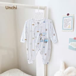 BDY2. Bodysuit Sơ Sinh Unchi Vạt áo 2 Lớp Kín Bụng Bé, Vải Bamboo Mềm Mịn Cho Bé 3-9kg 7
