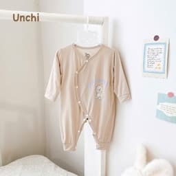 BDY2. Bodysuit Sơ Sinh Unchi Vạt áo 2 Lớp Kín Bụng Bé, Vải Bamboo Mềm Mịn Cho Bé 3-9kg 5