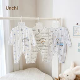 BDY2. Bodysuit Sơ Sinh Unchi Vạt áo 2 Lớp Kín Bụng Bé, Vải Bamboo Mềm Mịn Cho Bé 3-9kg 2