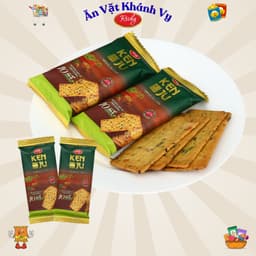 Bánh Quy Kenju Richy Vị Rau Củ Túi 192g , Vị Kem Dẻo Túi 186g - HÀNG CHÍNH HÃNG 4