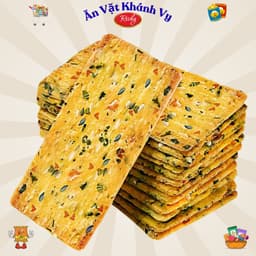 Bánh Quy Kenju Richy Vị Rau Củ Túi 192g , Vị Kem Dẻo Túi 186g - HÀNG CHÍNH HÃNG 6