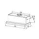 MÁY HÚT MÙI BLANC BA7005ATDC GẮN TƯỜNG 70CM ĐỘNG CƠ BLDC 150W CÔNG SUẤT HÚT 1400M³/H BOOSTER 1800M³/H ĐIỀU KHIỂN CẢM ỨNG 5