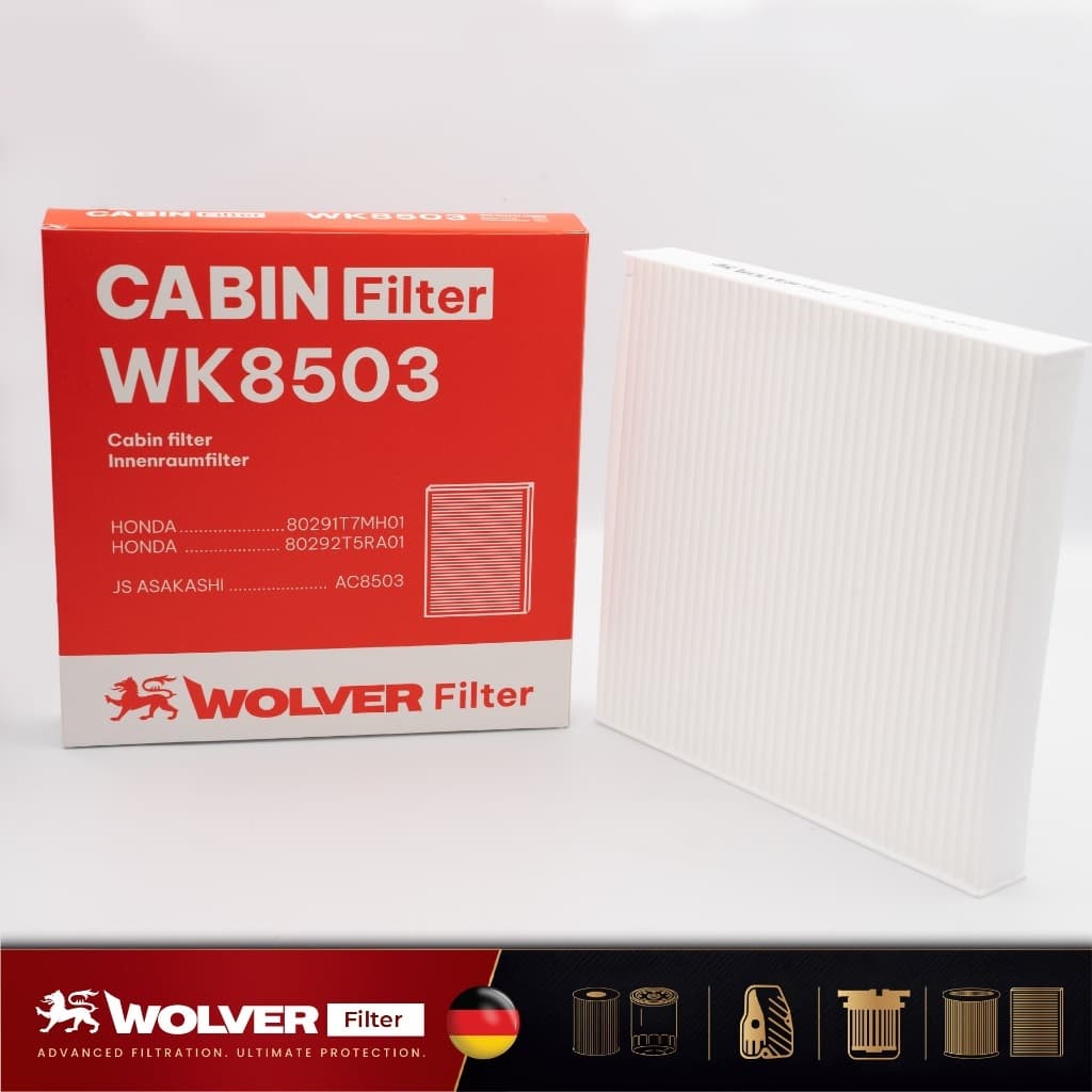 Lọc Máy Lạnh Wolver Cho Xe Honda City, Civic, CR-V, HR-V, BR-V, Brio, Jazz. - WK8503