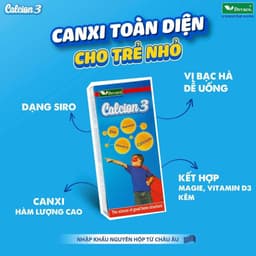 Canxi Cho Bé CALCION3 Bổ Sung Canxi, Magie, Vitamin D3 & K2 Hỗ Trợ Phát Triển Xương, Răng, Nhập Khẩu Chính Hãng 7