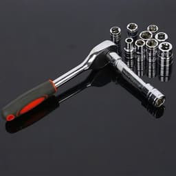 Bộ dụng cụ sửa chữa 12 chi tiết Tự động, thép CR-V, tay cầm cao su chống trượt. 5