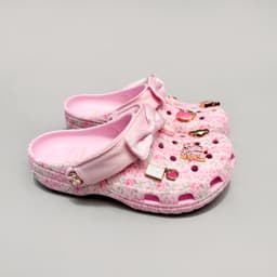 [ MOUSE CLOG ] sục Classic Love Shack Fancy nữ, họa in họa tiết hoa fancy nữ kèm charm 6
