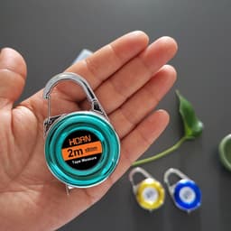 Thước Cuộn Mini 2m Có Móc Khóa Hình Tròn – Thước Đo Cầm Tay Nhỏ Gọn Tiện Lợi 5